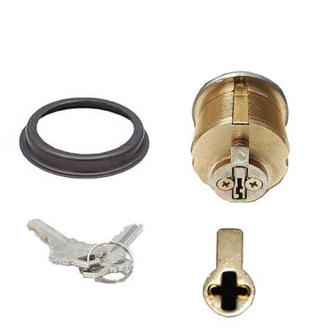 Premium Mortise Cylinder - 1" - 10B - Oil Rubbed Bronze / Black - (SC1 / KW1) - UHS Hardware