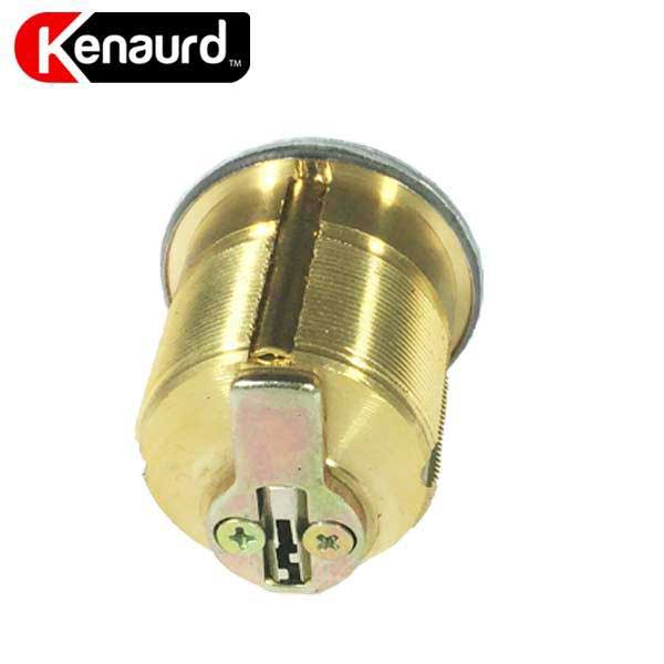 Premium Mortise Cylinder -1-1/4" - US3 - Polished Brass - (SC1 / KW1) - UHS Hardware