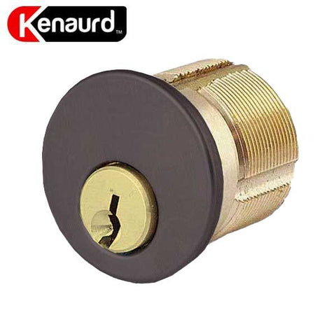 Premium Mortise Cylinder - 1-1/8" - 10B - Oil Rubbed Bronze / Black - (SC1 / KW1) - UHS Hardware