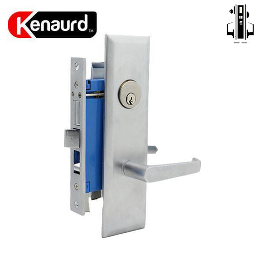 Heavy Duty Mortise Lockset w/ Lever - 2-1/2" Backset - 26D - Satin Chrome - LH - UHS Hardware
