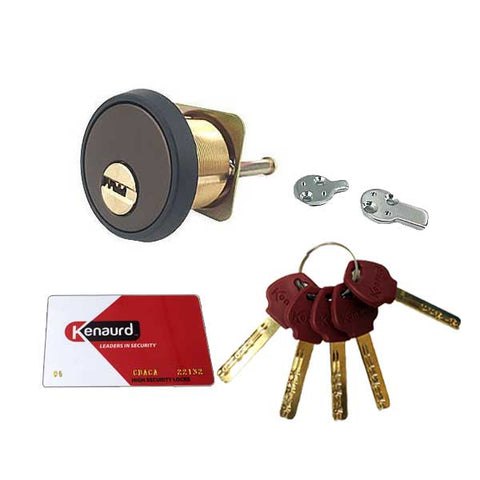 High Security - Rim / Mortise Combo Cylinder - 1-1/8" - 10B - Oil Rubbed Bronze - UHS Hardware