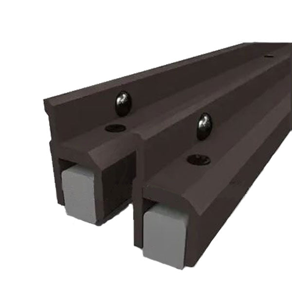 KNC - W40MBA - Two-Piece Adjustable Astragal - 80" - Magnetic Insert - Dark Bronze Anodized - UHS Hardware