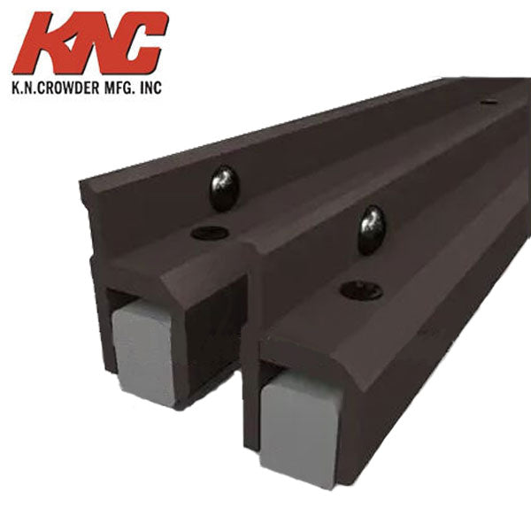 KNC - W40MBA - Two-Piece Adjustable Astragal - 80" - Magnetic Insert - Dark Bronze Anodized - UHS Hardware