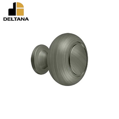 Deltana - Knob Round w/ Groove - Optional Finish