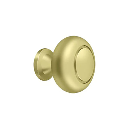 Deltana - Knob Round w/ Groove - Optional Finish