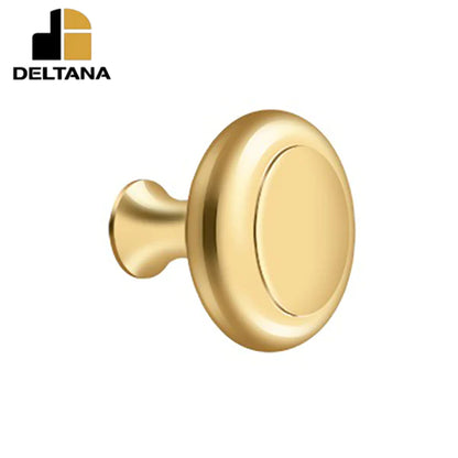Deltana - Knob Heavy Duty w/ Groove - Optional Finish