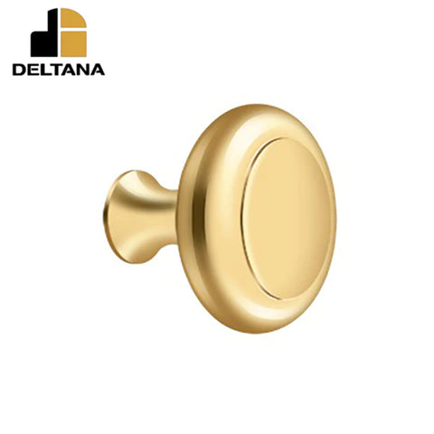 Deltana - Knob Heavy Duty w/ Groove - Optional Finish