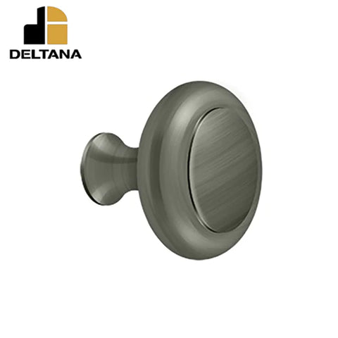Deltana - Knob Heavy Duty w/ Groove - Optional Finish