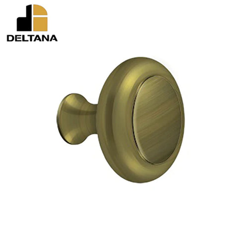 Deltana - Knob Heavy Duty w/ Groove - Optional Finish