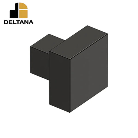 Deltana - Modern Square Knob - 1-1/4" x 1-1/4" - Solid Brass - Optional Finish