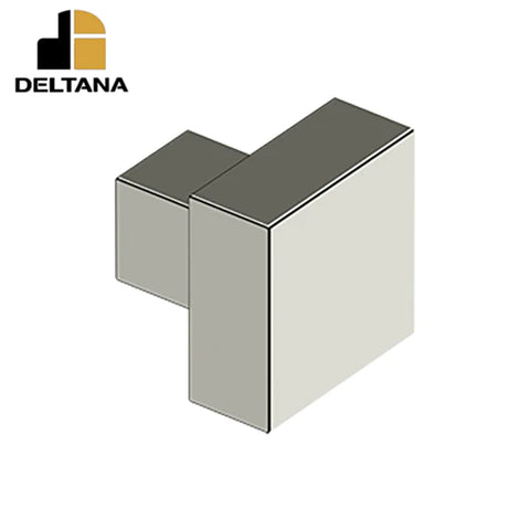 Deltana - Modern Square Knob - 1-1/4" x 1-1/4" - Solid Brass - Optional Finish