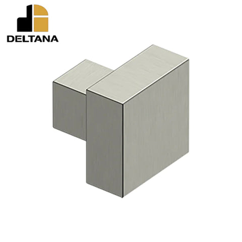 Deltana - Modern Square Knob - 1-1/4" x 1-1/4" - Solid Brass - Optional Finish