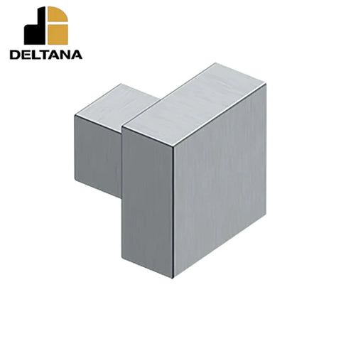 Deltana - Modern Square Knob - 1-1/4" x 1-1/4" - Solid Brass - Optional Finish