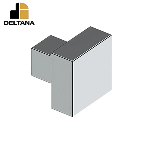 Deltana - Modern Square Knob - 1-1/4" x 1-1/4" - Solid Brass - Optional Finish