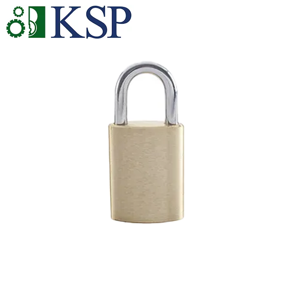 KSP - 800 Series - IC Brass Padlock - 5/16” Shackle Diameter - Optional Shackle Length - Chrome Plated Steel Shackle - UHS Hardware