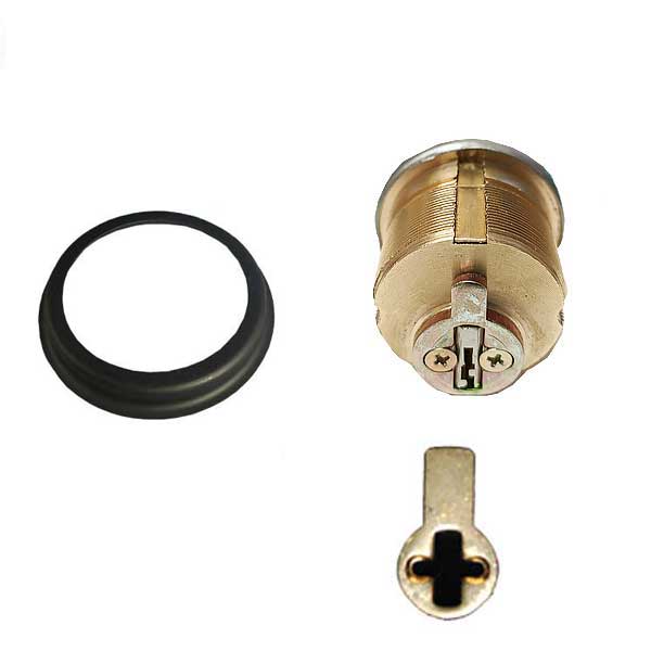 Premium Thumb-Turn Mortise Cylinder - 1" - 10B - Oil Rubbed Bronze / Black - UHS Hardware
