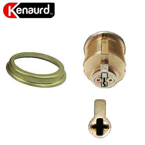 Premium Thumb-Turn Mortise Cylinder - 1" - US3 - Polished Brass - UHS Hardware