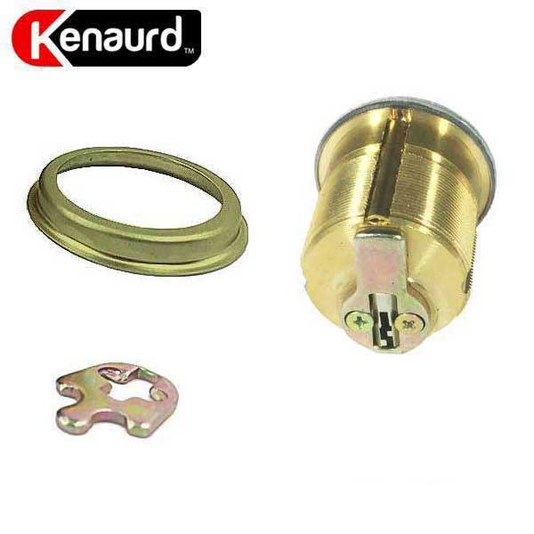 Premium Thumb Turn Mortise Cylinder - 1-1/4"  - US3 - Polished Brass - UHS Hardware