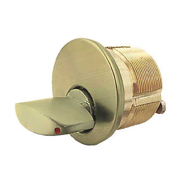 Premium Thumb Turn Mortise Cylinder - 1-1/4"  - US3 - Polished Brass - UHS Hardware