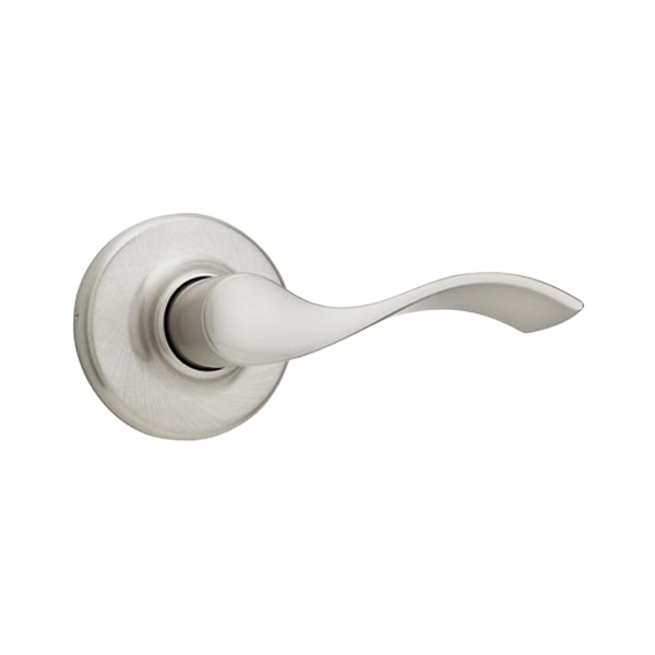 Kwikset - 200BL  - Balboa Lever Set - Round Rose - 6AL - Satin Nickel - Passage - Grade 3