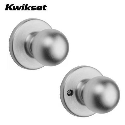 Kwikset - Polo Knob Set - Round Rose - Optional Finish - Optional Function - Grade 3 - UHS Hardware