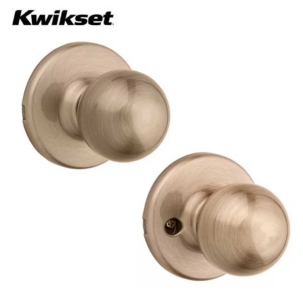 Kwikset - Polo Knob Set - Round Rose - Optional Finish - Optional Function - Grade 3 - UHS Hardware