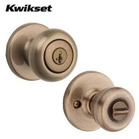 Kwikset - 400CV - Cove Knob Set - Round Rose - Optional Finish - Entrance - SmartKey Technology - Grade 3 - UHS Hardware