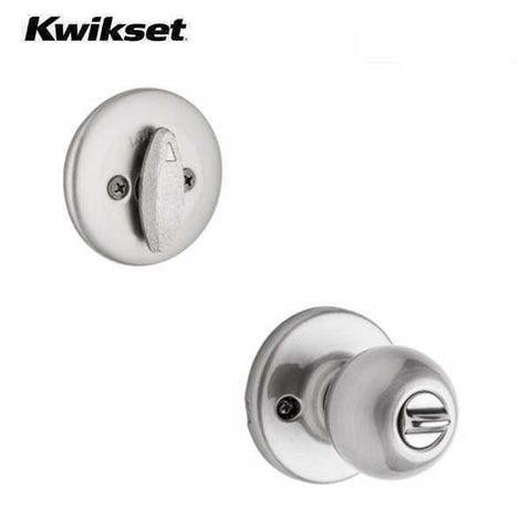 Kwikset - 690P Polo Combo Lockset – Knob & Deadbolt – Satin Nickel - Entrance - Grade 3 - UHS Hardware