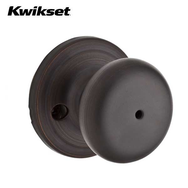Kwikset - 730H - Hancock Knob - Round Rose - Privacy - 11P - Venetian Bronze - Grade 2 - UHS Hardware