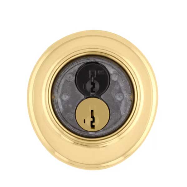 Kwikset - 816 - High Security Key Control Deadbolt - 3 - Polished Brass - SmartKey Technology - Grade 2 - UHS Hardware