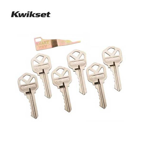 Kwikset - 83336 - SmartKey Rekeying Kit - 6 Cut Keys - Smart Key Locks - UHS Hardware