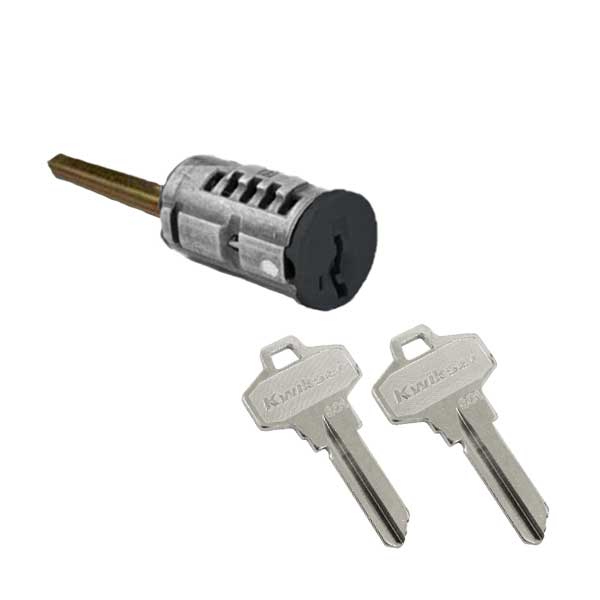 Kwikset - SmartKey SC1 Schlage Cylinder For Single Cylinder Low Profile Deadbolt - Black Finish - UHS Hardware