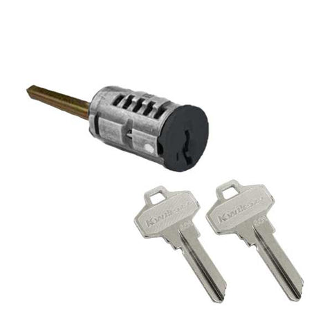 Kwikset - SmartKey SC1 Schlage Cylinder For Single Cylinder Low Profile Deadbolt - Black Finish - UHS Hardware