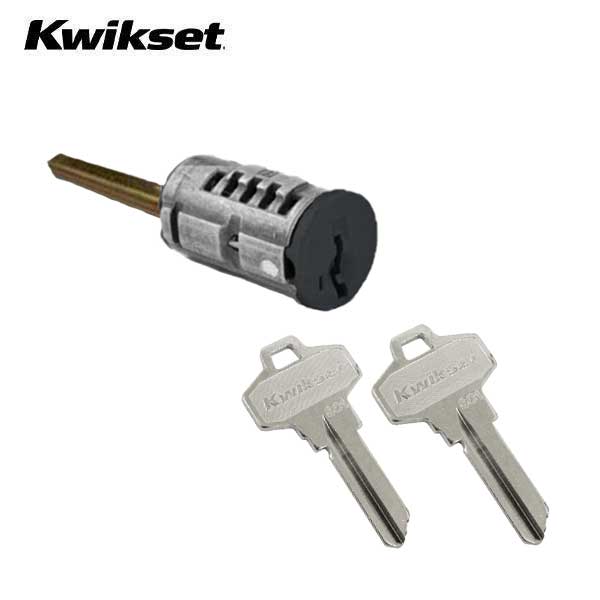 Kwikset - SmartKey SC1 Schlage Cylinder For Single Cylinder Low Profile Deadbolt - Black Finish - UHS Hardware