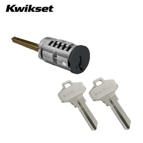 Kwikset - SmartKey SC1 Schlage Cylinder for Double Cylinder Deadbolt - Exterior - Black Finish - UHS Hardware