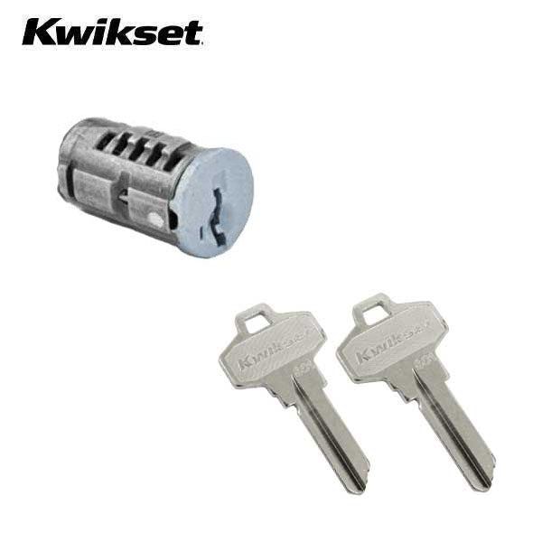 Kwikset - SmartKey SC1 Schlage Cylinder For Half Round Chassis Knobs & Levers - Silver Finish - UHS Hardware