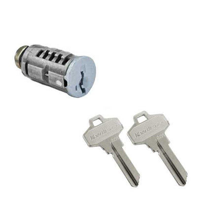Kwikset - SmartKey SC1 Schlage Cylinder For Square Drive Chassis Levers - Silver Finish - UHS Hardware