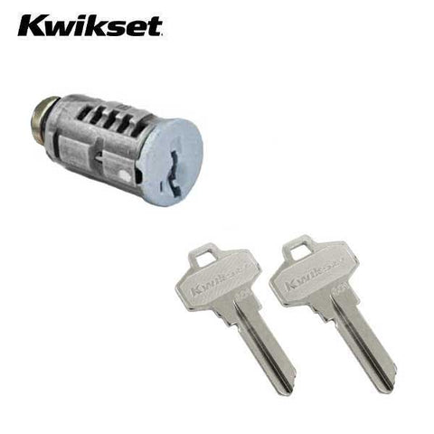 Kwikset - SmartKey SC1 Schlage Cylinder For Square Drive Chassis Levers - Silver Finish - UHS Hardware