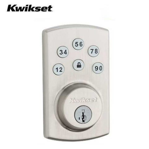 Kwikset - Powerbolt2 Electronic Deadbolt with Balboa Lever - US15 - Satin Nickel - UHS Hardware