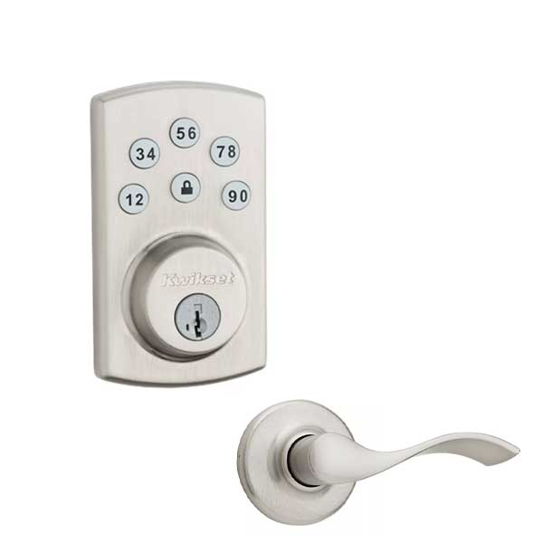 Kwikset - Powerbolt2 Electronic Deadbolt with Balboa Lever - US15 - Satin Nickel - UHS Hardware