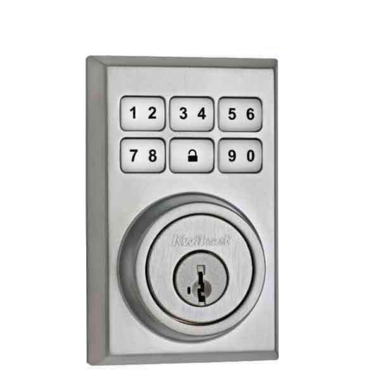 Kwikset - SmartCode 910 - Electronic Contemporary Deadbolt w/ Home Connect & Z-Wave - US15P - Satin Nickel - UHS Hardware