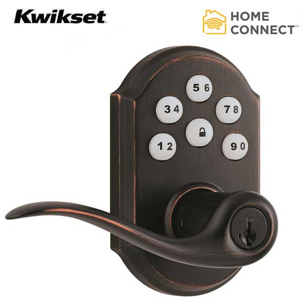 Kwikset - SmartCode 912 - Electronic Leverset w/ Home Connect - US11 - Venetian Bronze - UHS Hardware