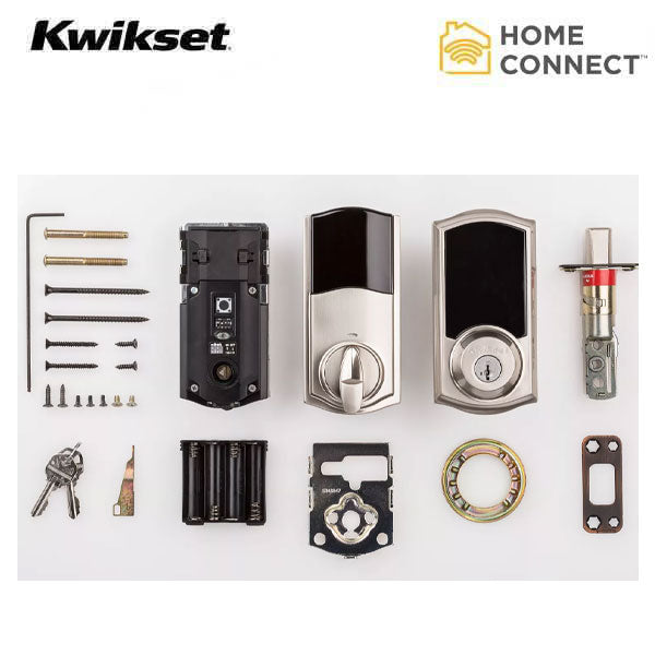 Kwikset - SmartCode 916 - Traditional Electronic Deadbolt  w/ Home Connect (Amazon Key Edition) - SmartKey Technology - 15 - Satin Nickel - UHS Hardware