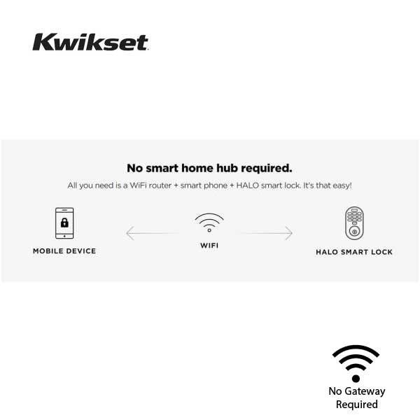Kwikset Halo Fingerprint Wi-Fi Smart Door Lock, Keyless Touch Entry Electronic Traditional Deadbolt, No Hub Required App Remote Control, With SmartKey - 4