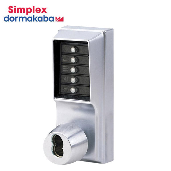 Simplex - 1041B - Mechanical Pushbutton Cylindrical Knob Lock ...