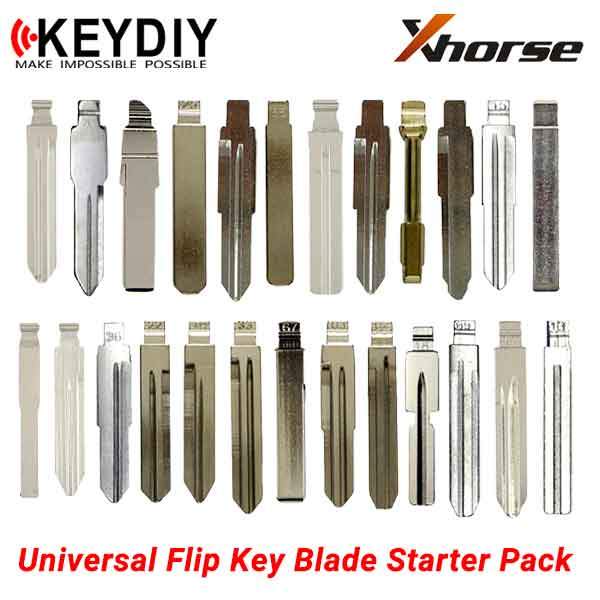 Pvc Key Blade Flip Key Blades STARTER PACK For Xhorse / Keydiy Universal Flip Key ...