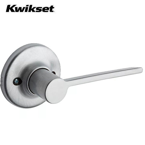 Kwikset - 488LRL- Ladera Lever - Round Rose - Half Dummy - 26D - Satin Chrome - RH - Grade 2 - UHS Hardware