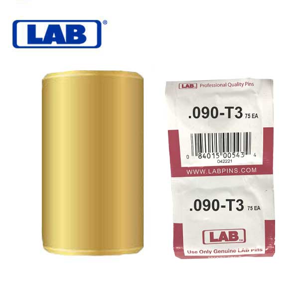 LAB - .003 - Universal Top Flat Pins - Size .090 - 090S43 - Smart-Pac of 150 - UHS Hardware