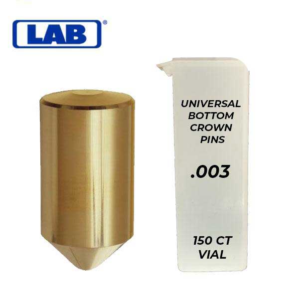 LAB - .003 - Universal Bottom Crown Pins - Vial of 150 - UHS Hardware