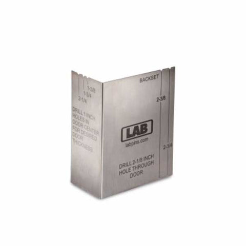 LAB - DPT1 - Laser Engraved Door Prep Template - Stainless Steel - UHS Hardware